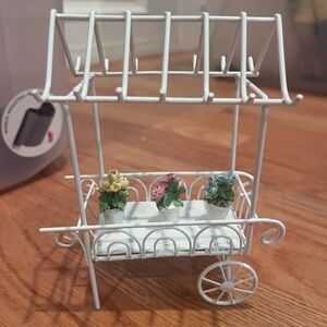 Miniature flower cart